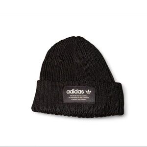 Adidas Classic Black Ribbed Beanie